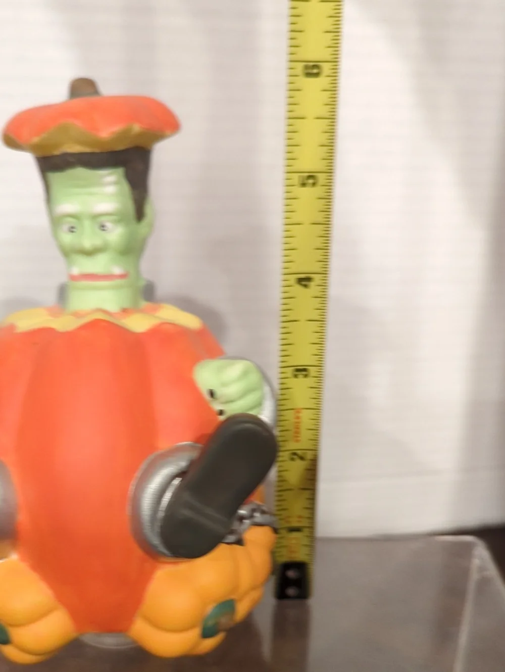 Vintage 1997 Spooky Hollow Lighted Halloween Pumpkin Express Frankenstein Train